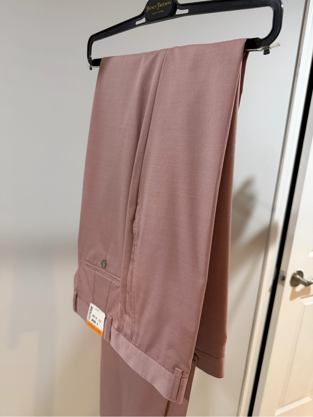 Hickey Freeman Rose-Tone Flat-Front Men's Dress Pants